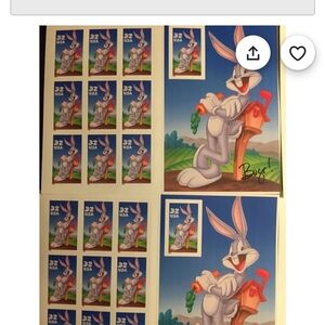 Bugs Bunny Collectible Stamp Sheet
